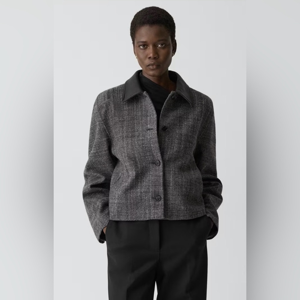 Theory Curve Sleeve Jacket in Malfile Wool XS